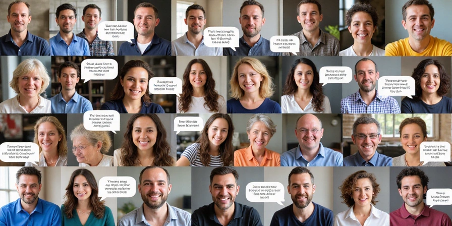 Testimonials collage